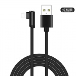 90 Degree L-shaped Right Angle Game Lightn Long Metal USB Charging Cable For 5/6/7/8/9 plus