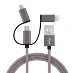 2.4 A 3 in 1 braided usb cable