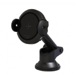 Suction cup wireless charger phone holder