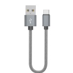 0.2m braided usb cable for power bank